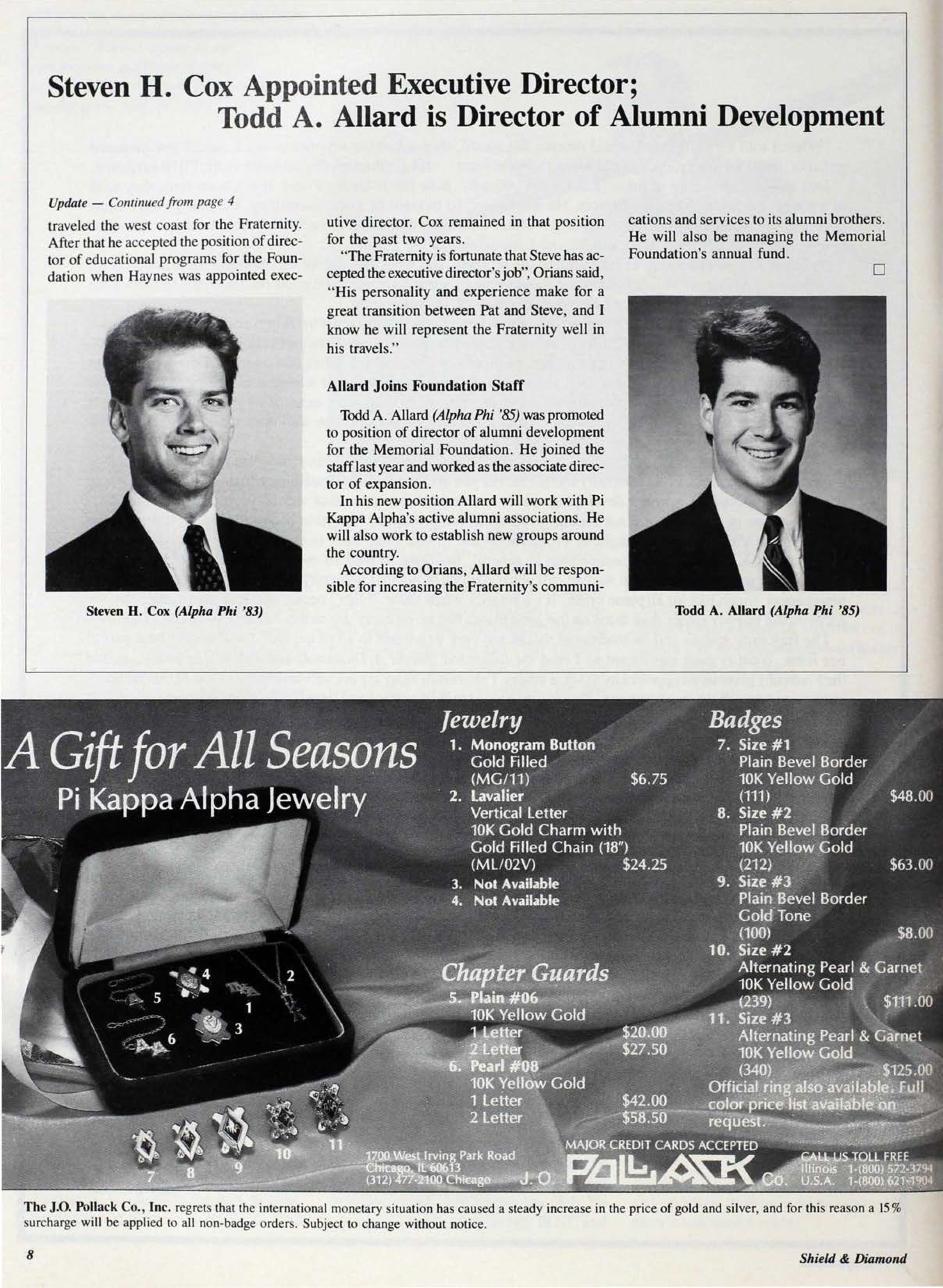 J. O. Pollack Co. Advertisement, September 1989
